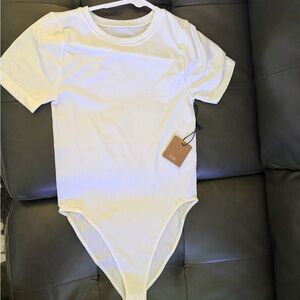 Women’s size small (4-6) white bodysuit
